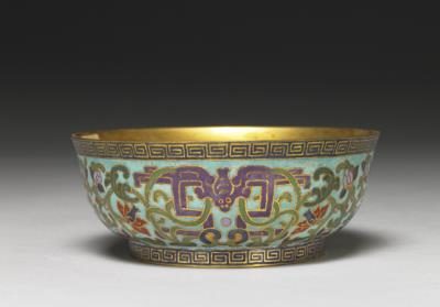 图片[2]-Copper bowl in cloisonne enamels, Qing dynasty (1644-1911)-China Archive